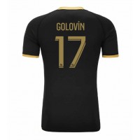 Maglie da calcio AS Monaco Aleksandr Golovin #17 Seconda Maglia 2023-24 Manica Corta